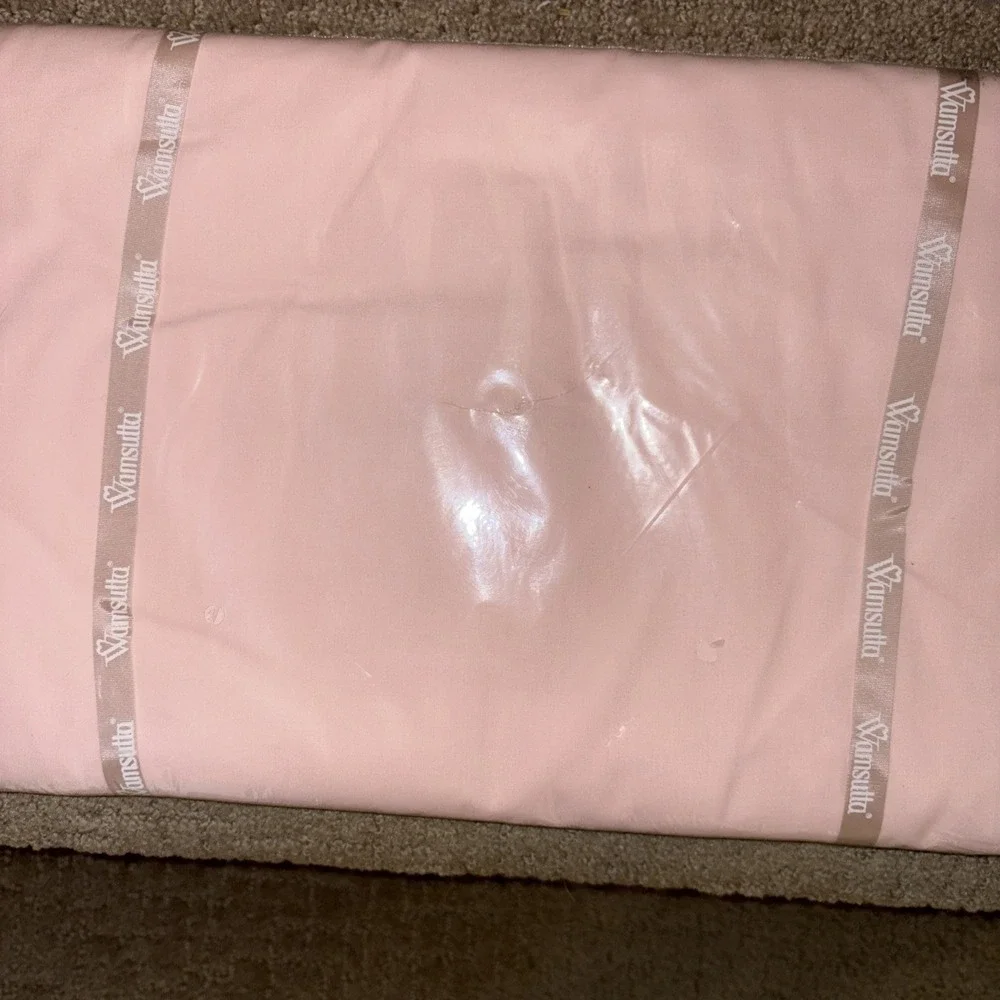 Vintage Christian Dior Wamsutta Supercale Plus twin pink  Flat Sheet NEW‎ SEALED